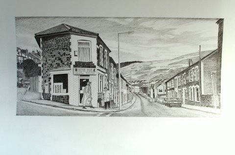 Street Scene in Rhondda